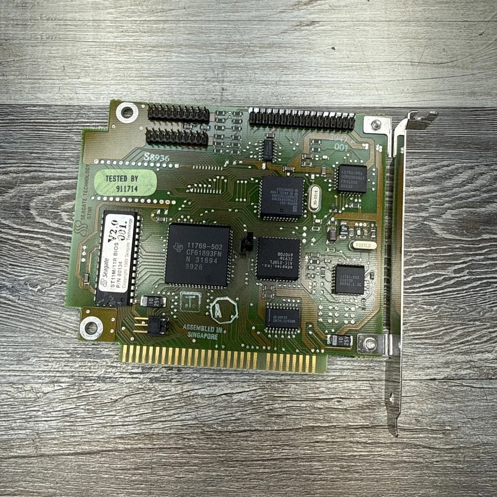 Vintage Seagate ST11R ISA RLL Hard Disk Controller Card-Sentinel - Untested